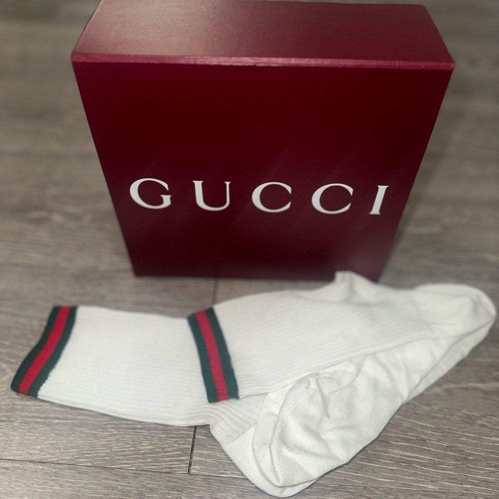 AUTHENTIC GUCCI SOCKS WITH ORIGINAL BOX